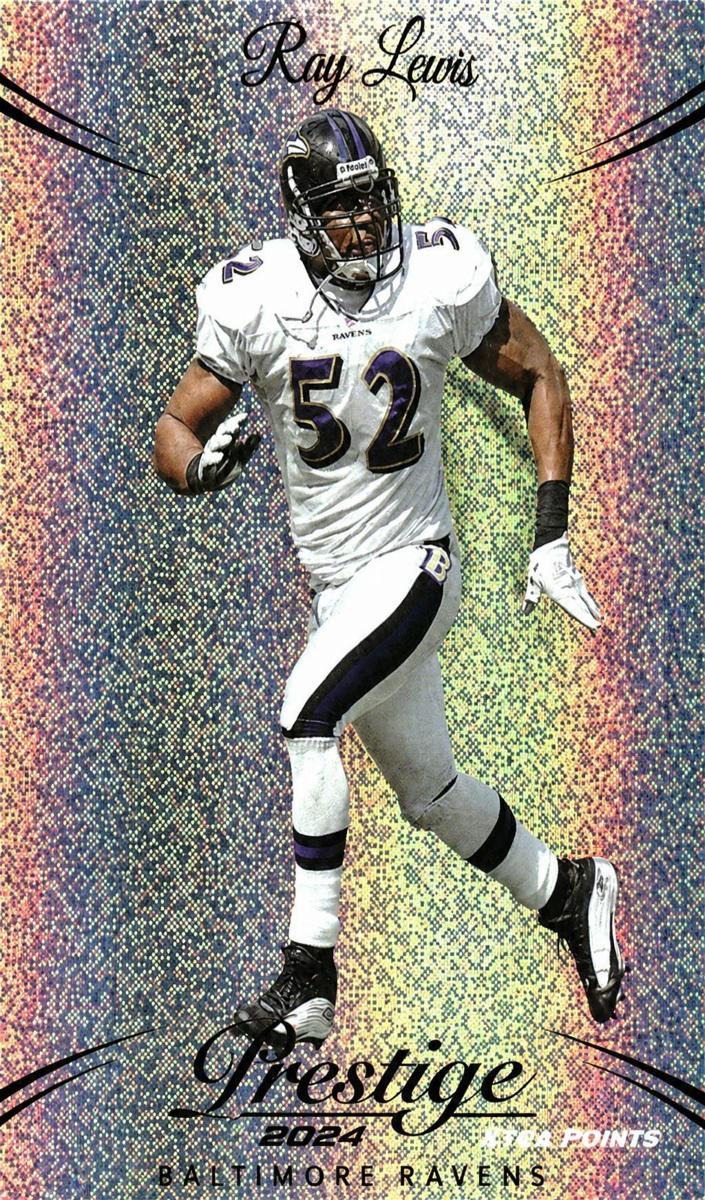 2024 Panini Prestige Football Galaxy Xtra Points Ray Lewis #28
