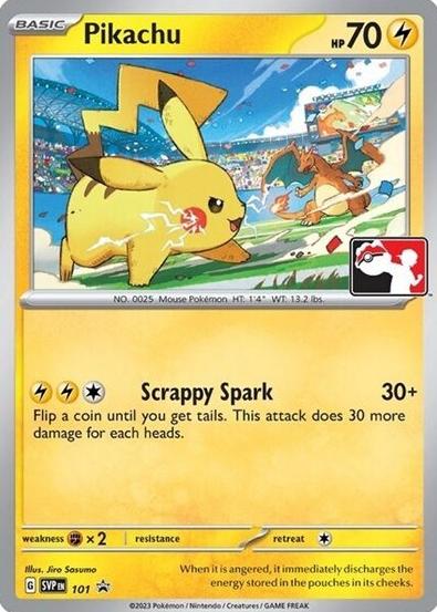 2023 Pokemon Scarlet & Violet Black Star Promos Pikachu #101 PSA 8