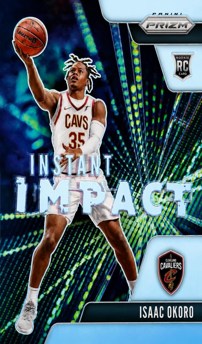 2020 Panini Prizm Basketball Prizms Silver Isaac Okoro #13 PSA 8.5