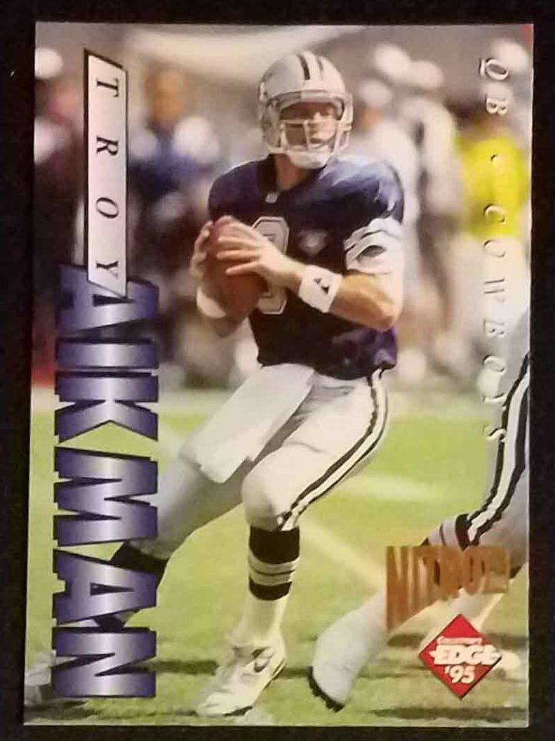 1995 Collector's Edge Football Nitro 22K Troy Aikman #50