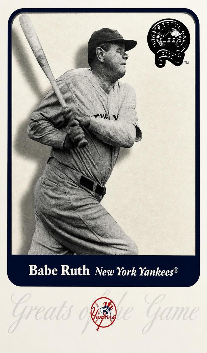 2001 Fleer Greats of the Game Baseball Babe Ruth #3 PSA 10