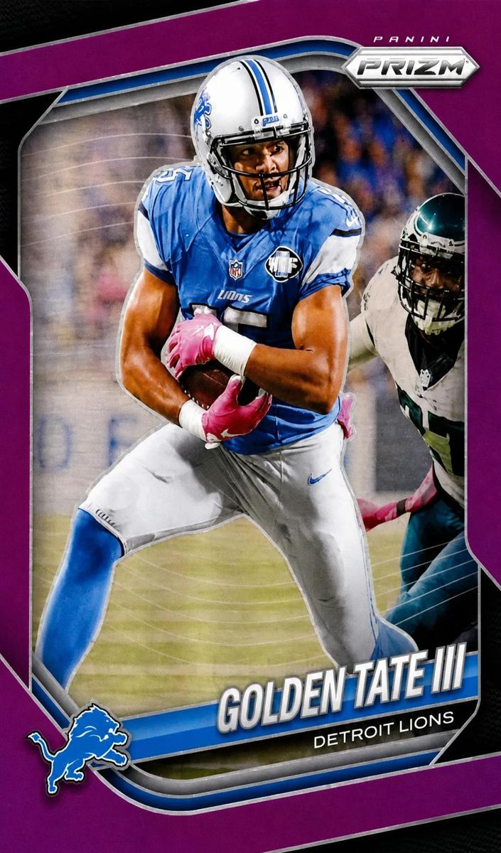 2025 Panini Prizm Football Purple Golden Tate III #139