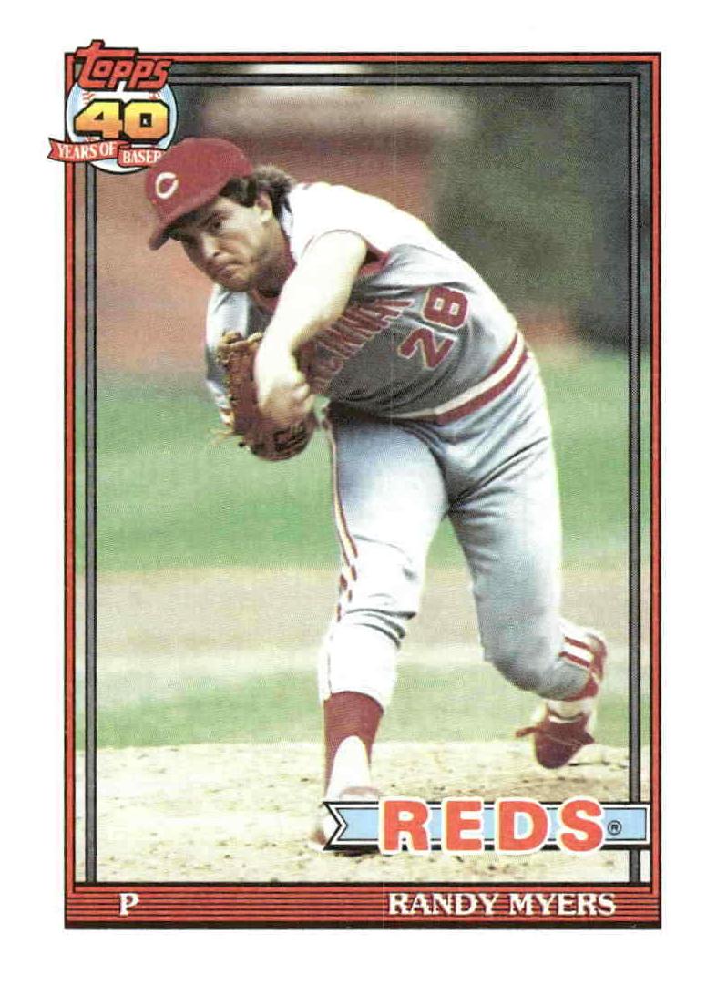 1991 Topps Baseball Randy Myers #780