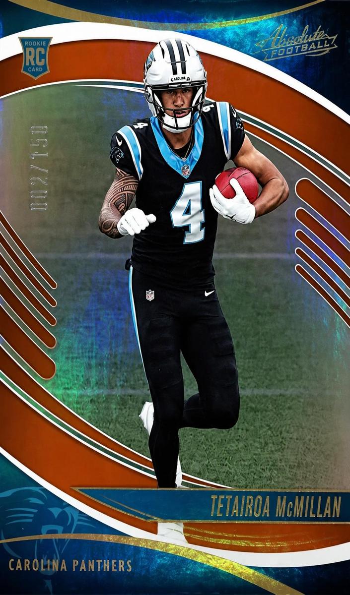 2025 Panini Absolute Football Spectrum Orange Tetairoa McMillan #183