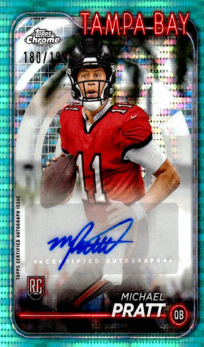 2024 Topps Chrome Football Aqua Refractor Michael Pratt #RA-MPR