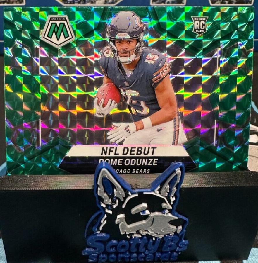 2024 Panini Mosaic Football Green Rome Odunze #281 PSA 10