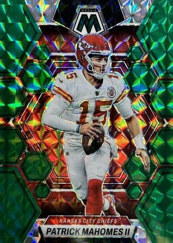 2023 Panini Mosaic Football Green Patrick Mahomes II #109 PSA 9