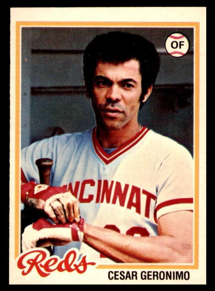 1978 O-Pee-Chee Baseball Cesar Geronimo #32 PSA 9