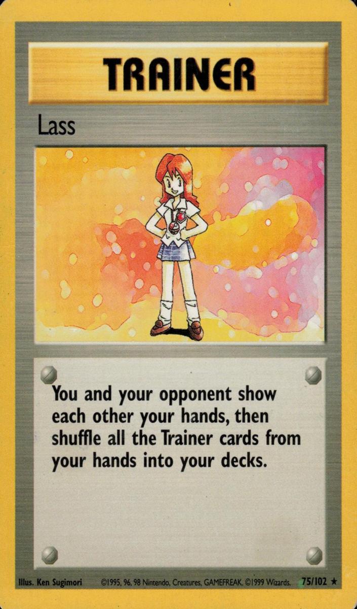 1999 Pokemon Base Set Lass #75 PSA 9