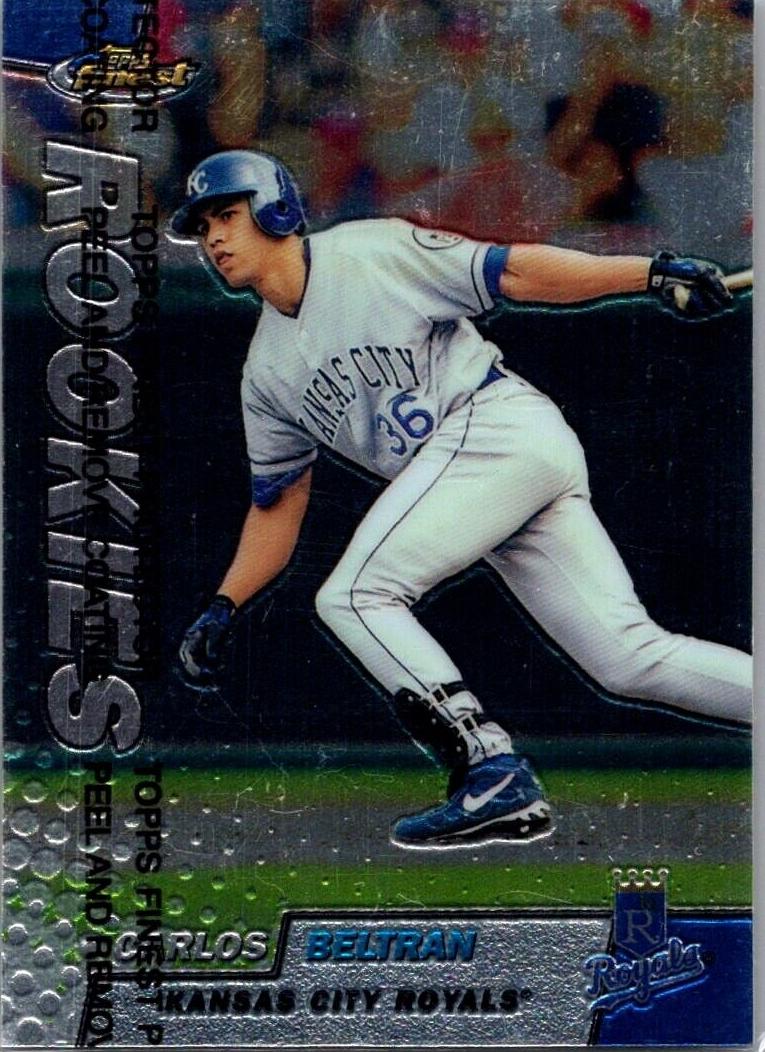 1999 Topps Finest Baseball Carlos Beltran #281 PSA 8