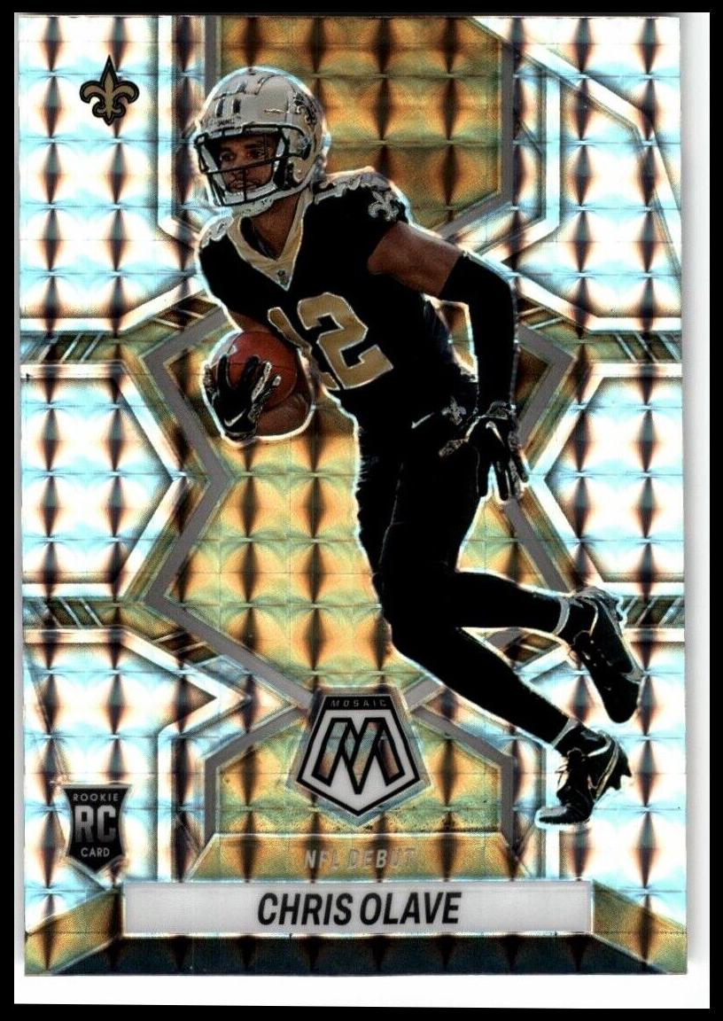 2022 Panini Mosaic Football Honeycomb Chris Olave #277 PSA 8.5