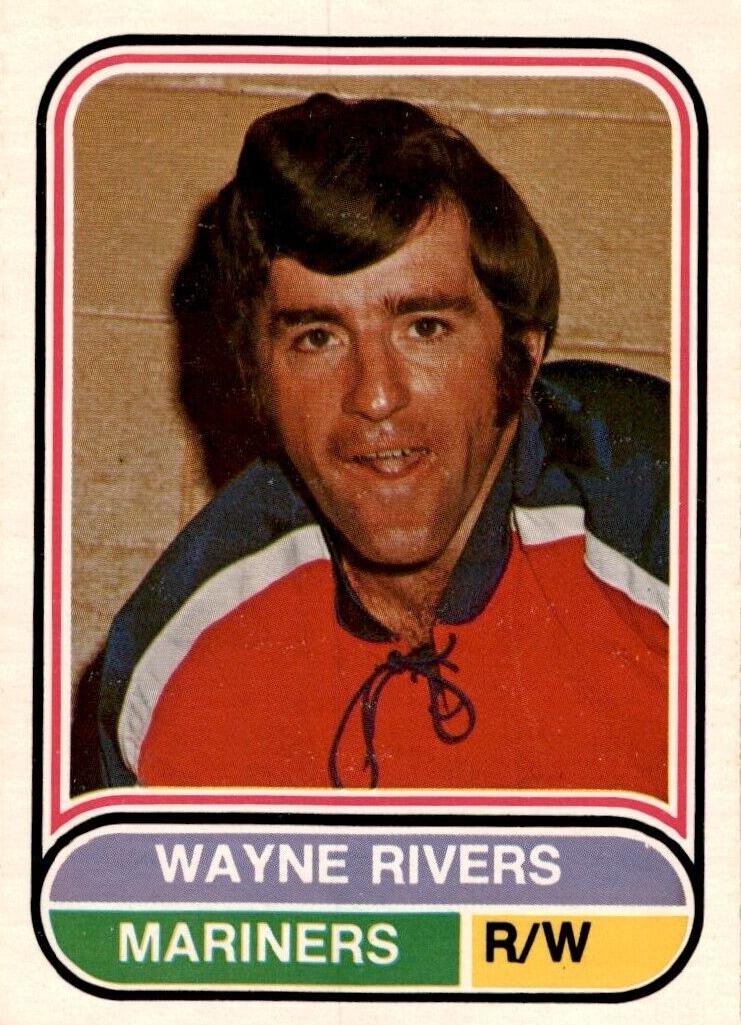1975 O-Pee-Chee WHA Hockey Wayne Rivers #38 PSA 8