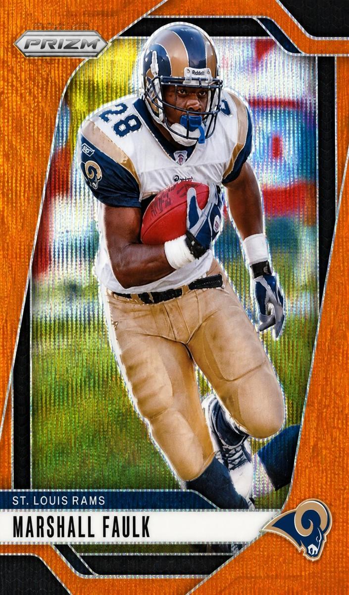2024 Panini Prizm Football Orange Wave Marshall Faulk #299