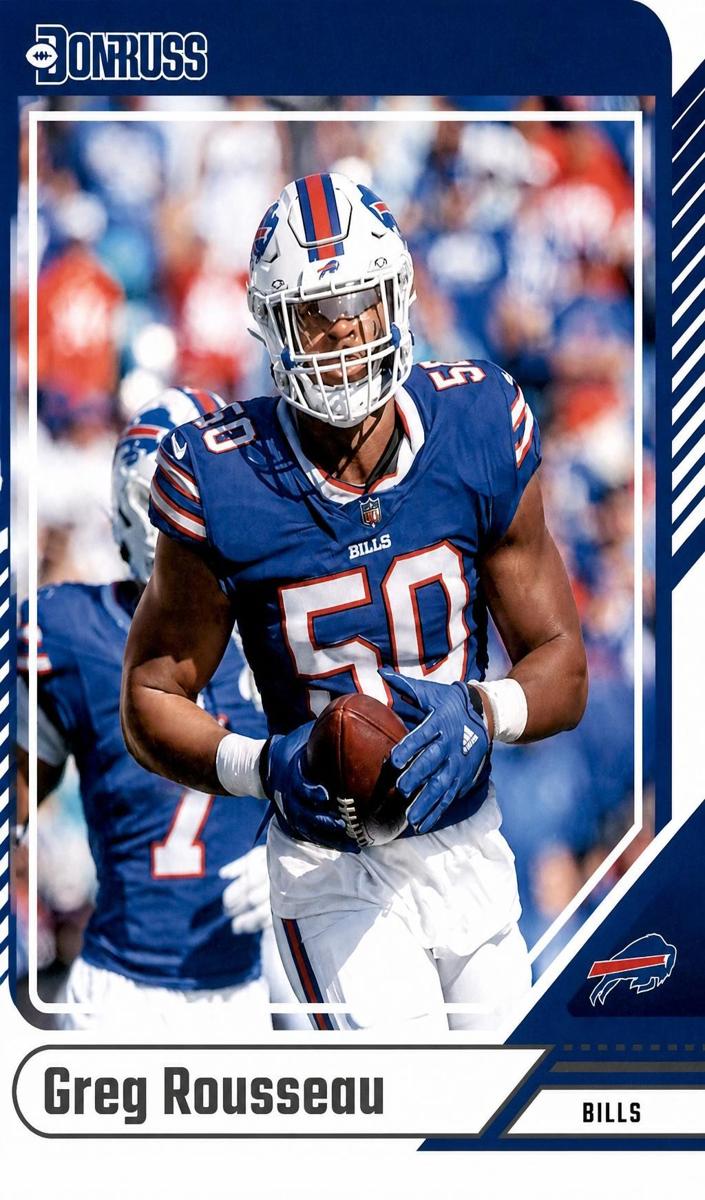 2024 Panini Donruss Football Greg Rousseau #74