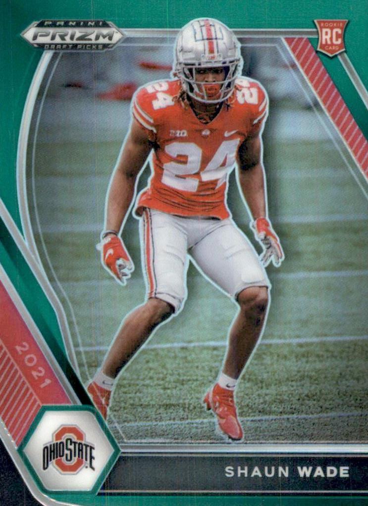 2021 Panini Prizm Draft Picks Football Green Shaun Wade #137