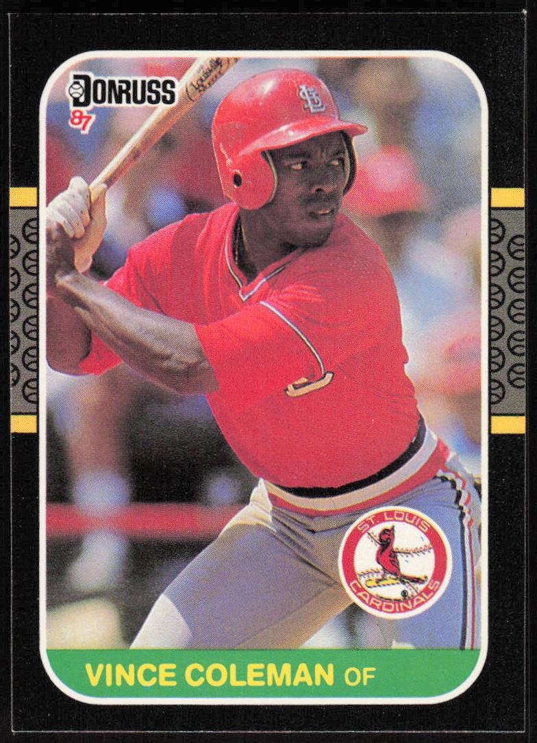 1987 Donruss Baseball Vince Coleman #263 PSA 8.5