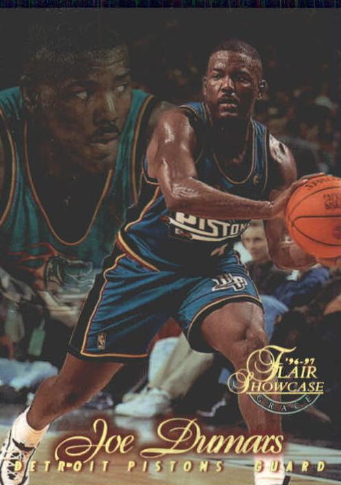 1996 Flair Showcase Basketball Row 1 Joe Dumars #65