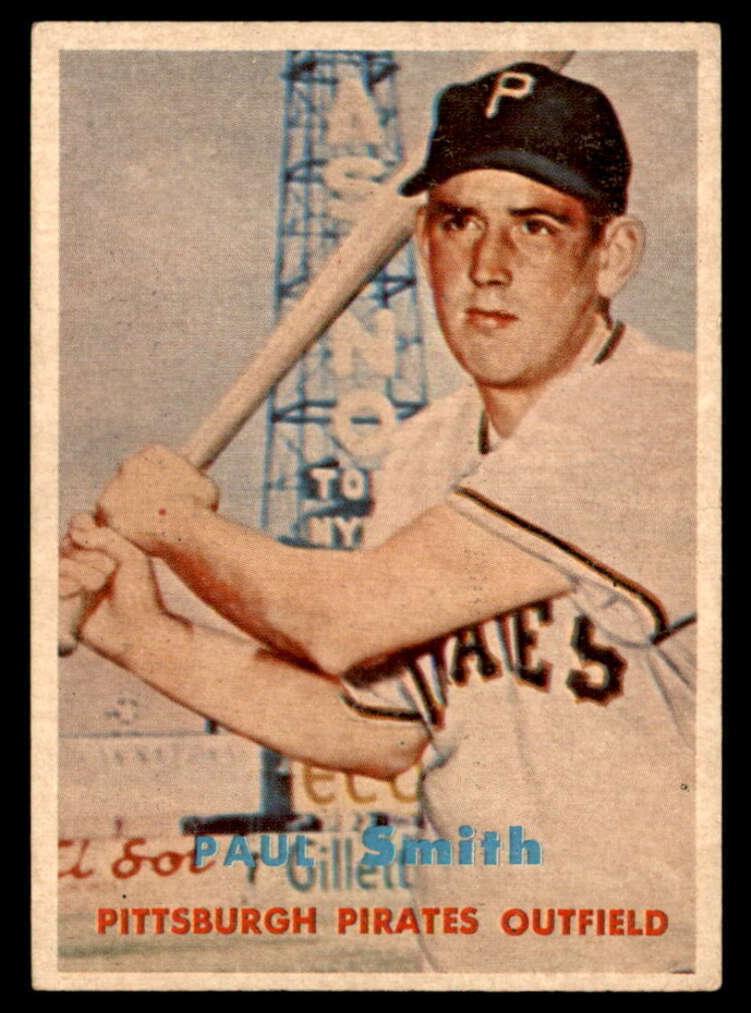 1957 Topps Baseball Paul Smith #345 PSA 7