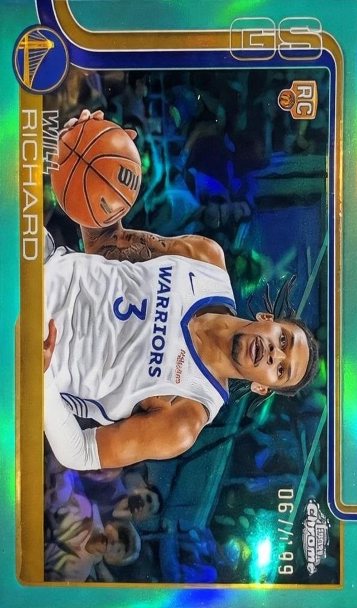 2025 Topps Chrome Basketball Aqua Refractor Will Richard #287