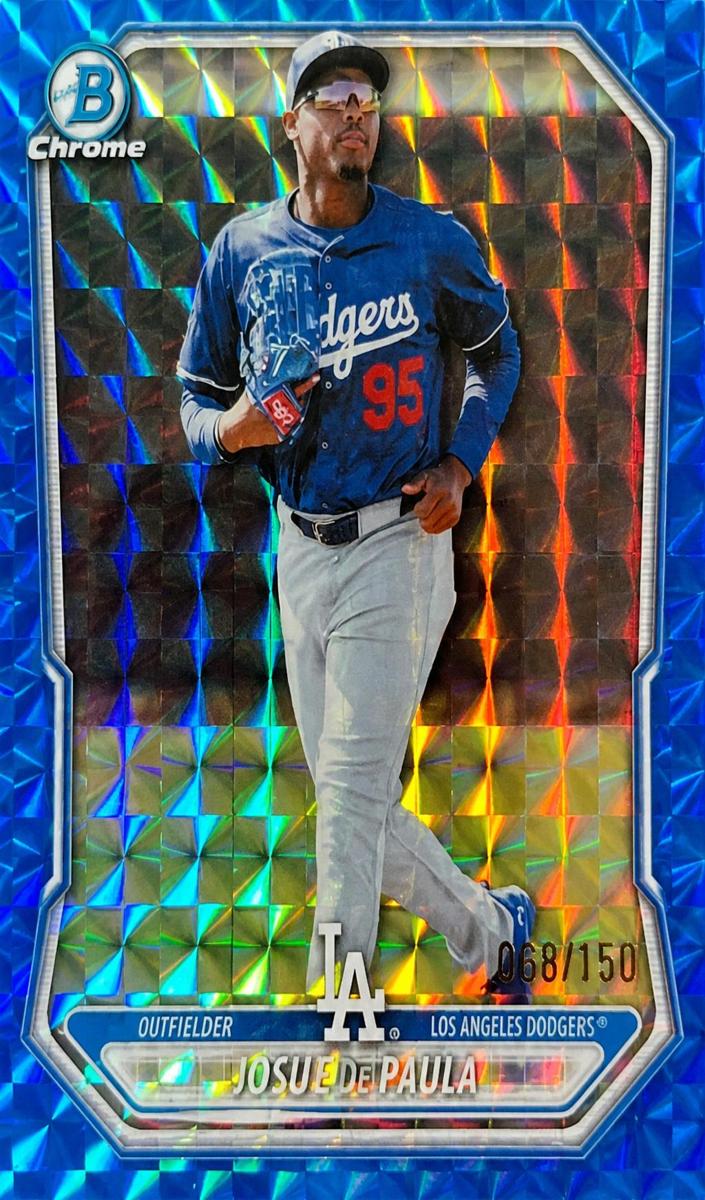 2026 Bowman Baseball Blue Geometric Josue De Paula #BCP-83