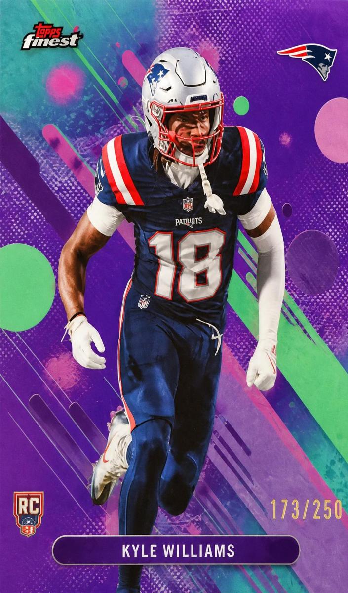2025 Topps Finest Football Purple Refractor Kyle Williams #30