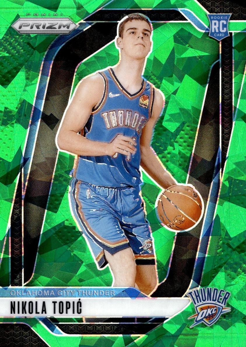 2024 Panini Prizm Basketball Green Ice Nikola Topic #230 PSA 9