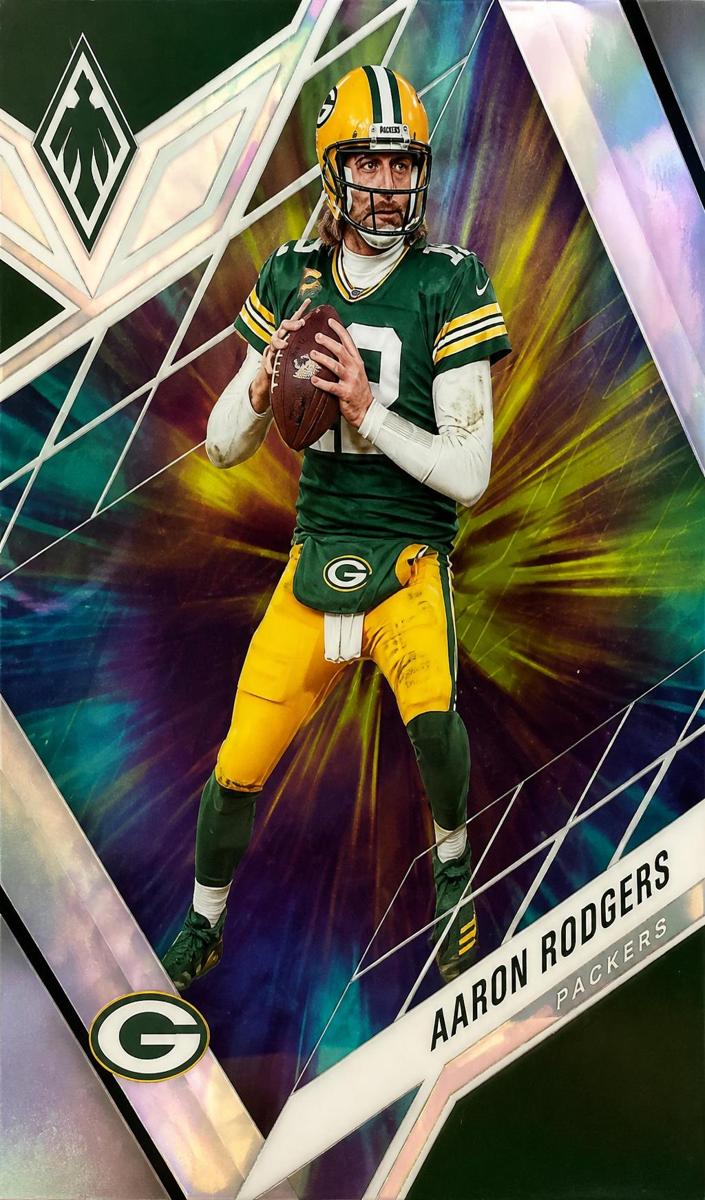 2022 Panini Phoenix Football Color Burst Aaron Rodgers #79 PSA 9