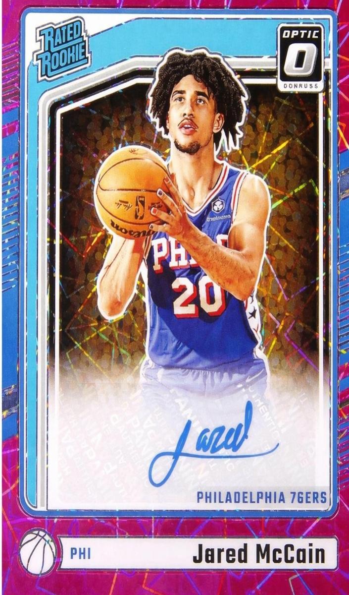 2024 Donruss Optic Basketball Pink Velocity Jared McCain #313 PSA 10