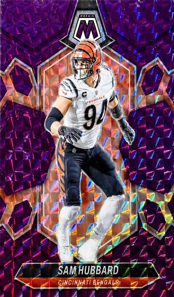 2024 Panini Mosaic Football Purple Sam Hubbard #47