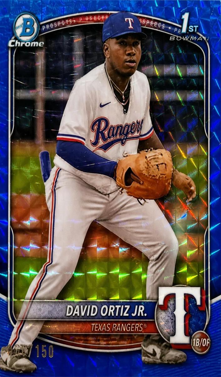 2025 Bowman Chrome Prospects Baseball Blue Geometric David Ortiz Jr. #BCP-29 PSA 9