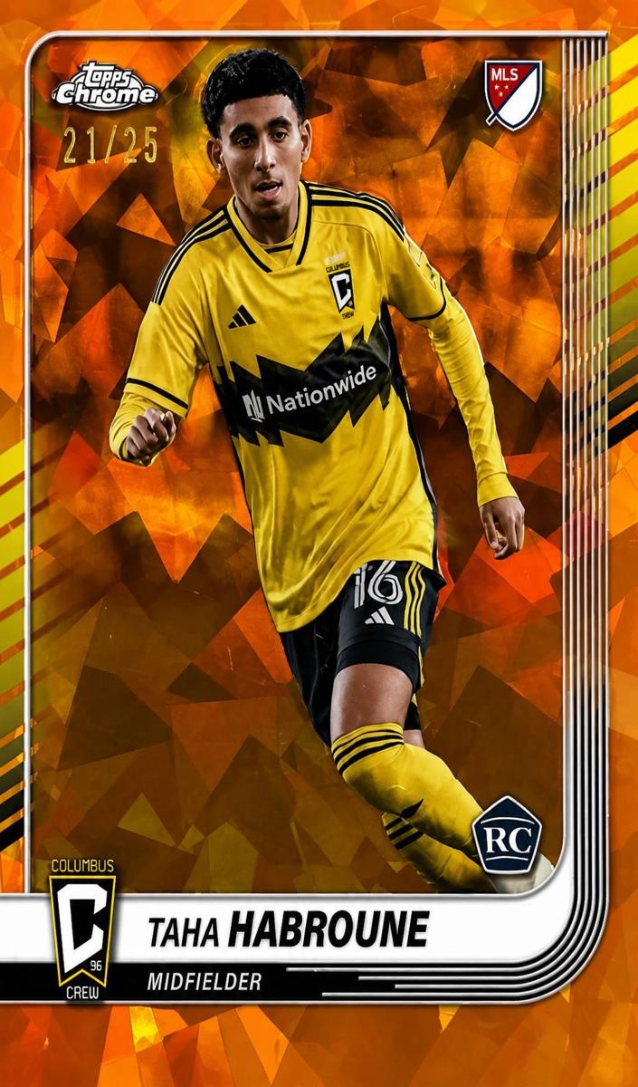 2025 Topps Chrome Sapphire MLS Soccer Orange Taha Habroune #104