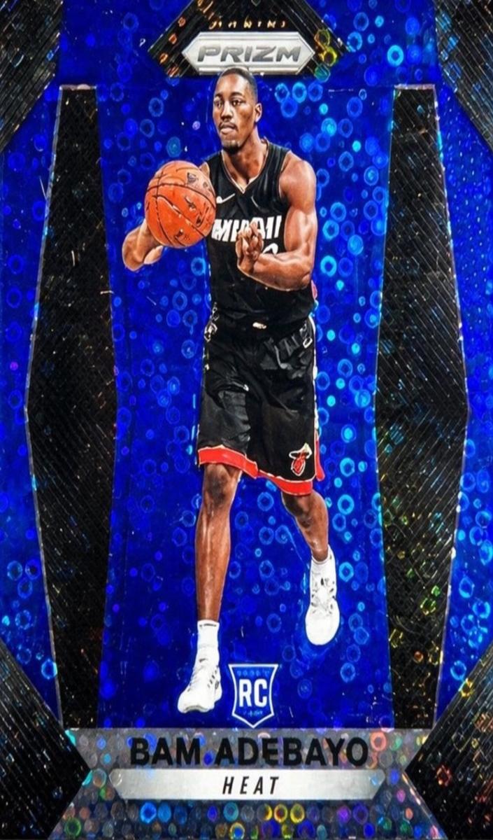 2017 Panini Prizm Basketball Fast Break Blue Bam Adebayo #51 PSA 10