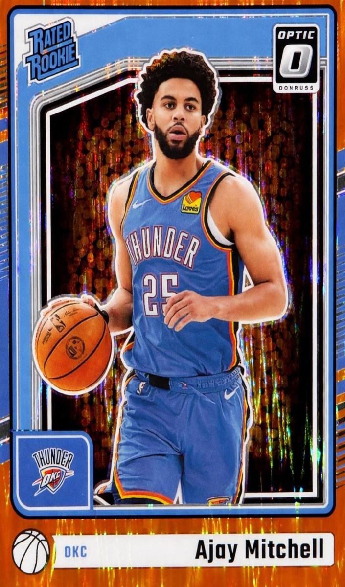 2024 Donruss Optic Basketball Orange Shock Ajay Mitchell #274