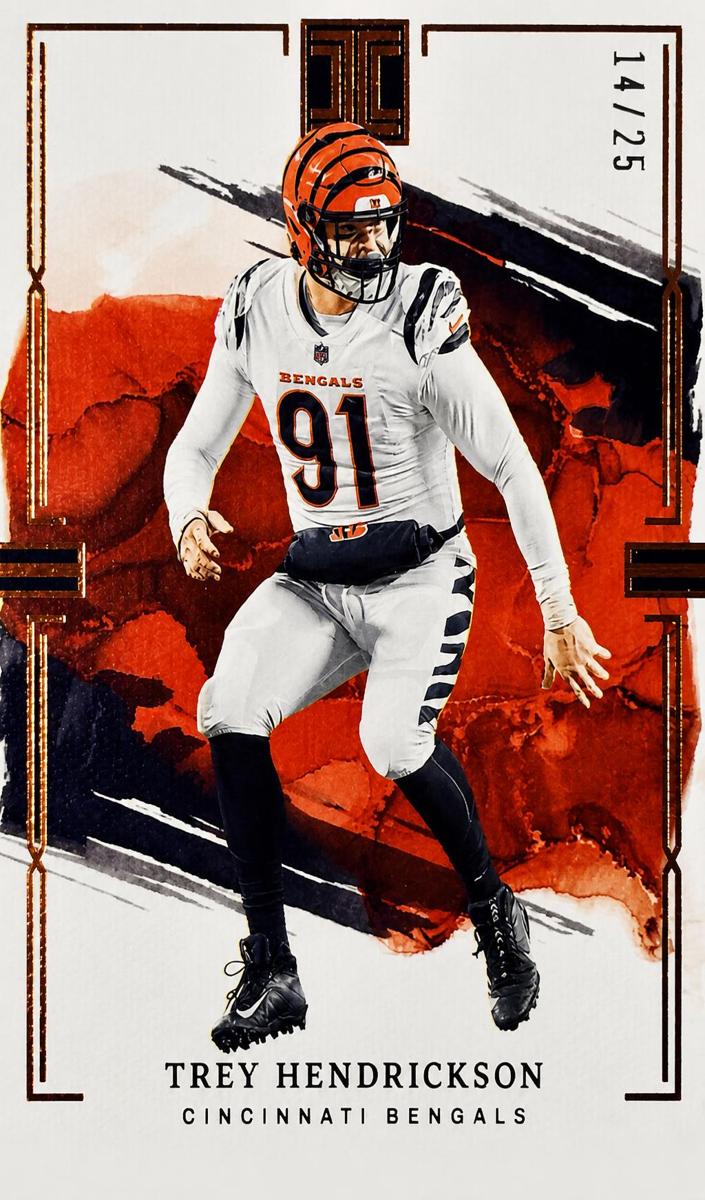 2023 Panini Impeccable Football Bronze Trey Hendrickson #92