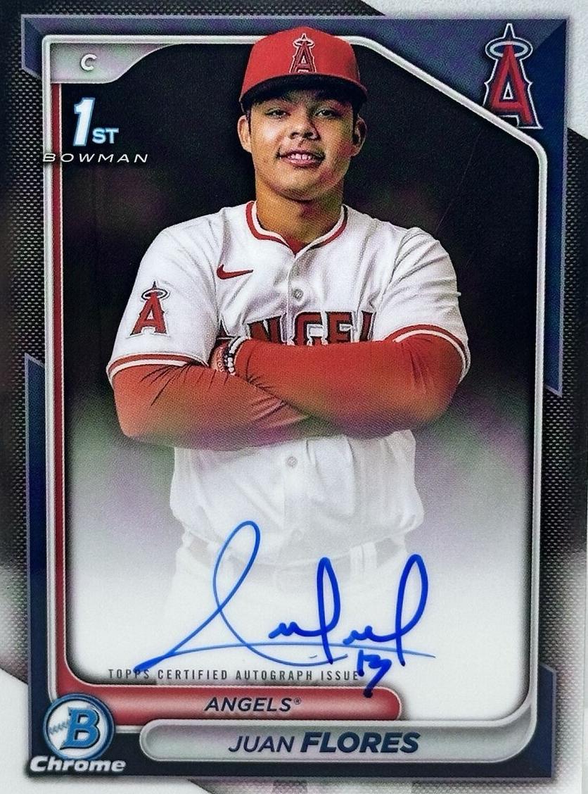 2024 Bowman Chrome Baseball Juan Flores #CPA-JF PSA 9