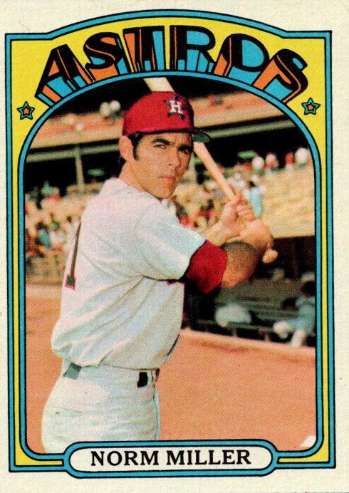 1972 Topps Baseball Norm Miller #466 PSA 9