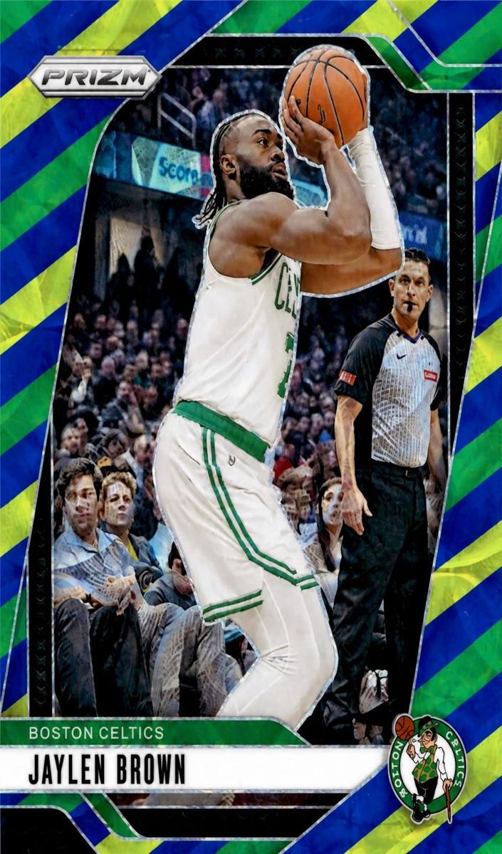 2024 Panini Prizm Basketball Choice Blue Yellow and Green Jaylen Brown #139