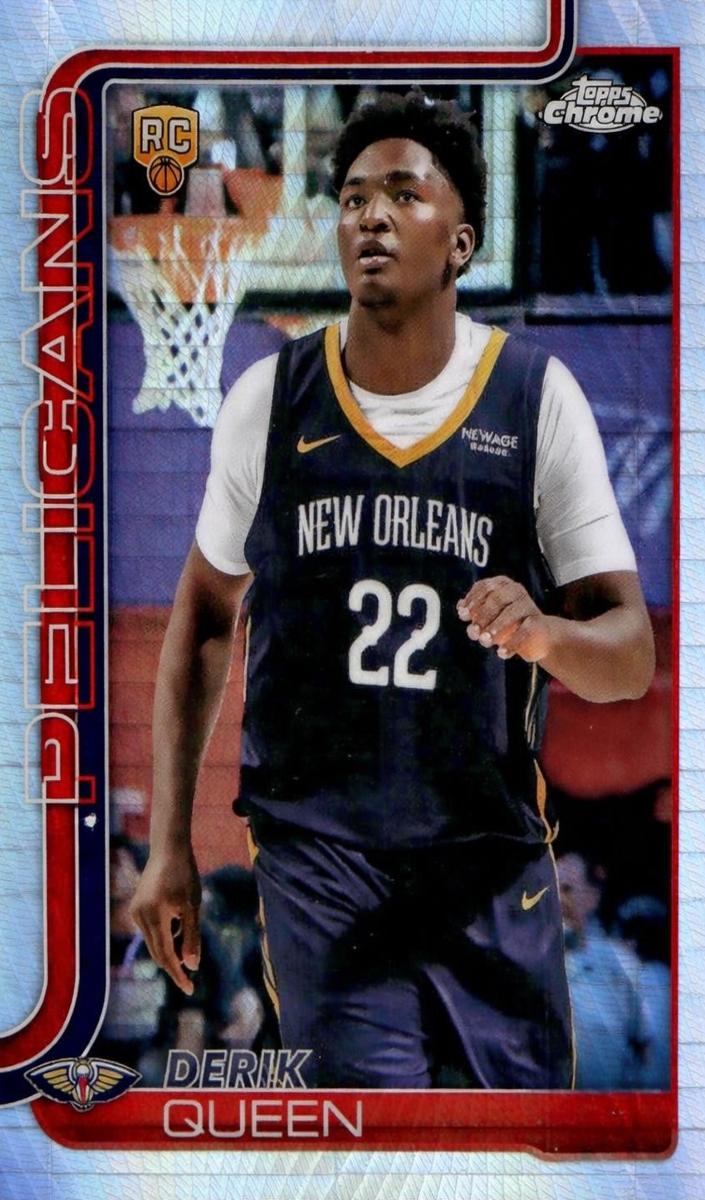 2025 Topps Chrome Basketball Prism Refractor Derik Queen #263