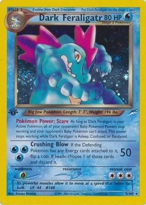 2002 Pokemon Neo Destiny 1st Edition Dark Feraligatr #5