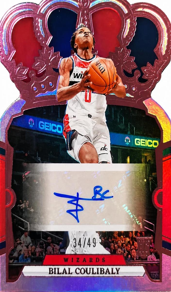 2023 Panini Crown Royale Basketball Pink Bilal Coulibaly #RC-BIL PSA 7.5