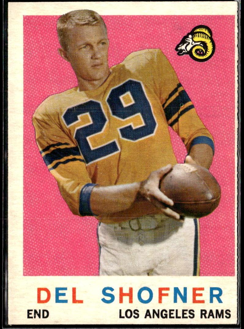 1959 Topps Football Del Shofner #15 PSA 6.5