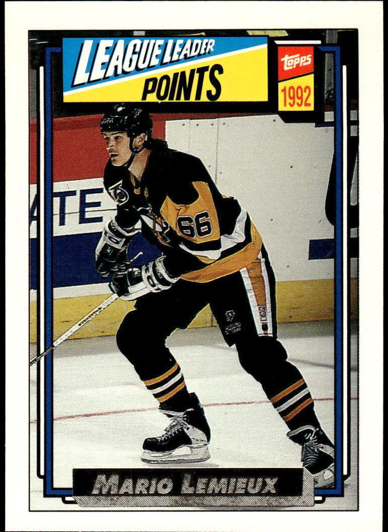 1992 Topps Hockey Mario Lemieux #504