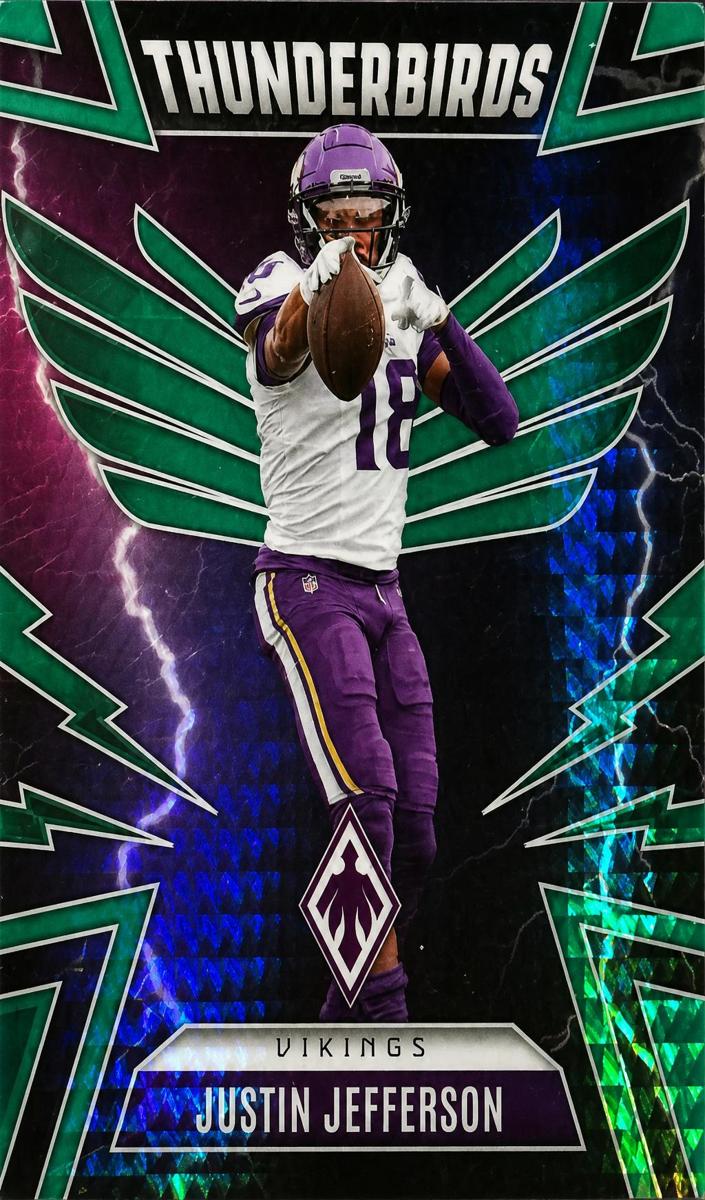 2025 Panini Phoenix Football Green Justin Jefferson #34