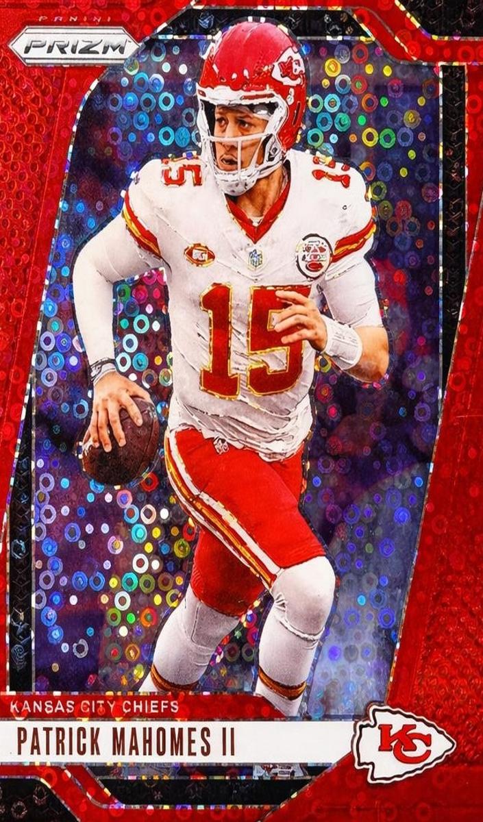 2024 Panini Prizm Football No Huddle Red Patrick Mahomes II #138 PSA 8.5