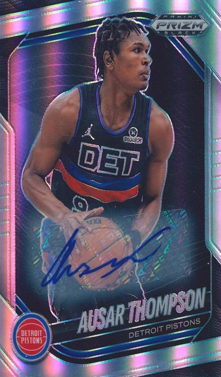 2024 Panini Prizm Black Basketball Silver Ausar Thompson #90 PSA 9