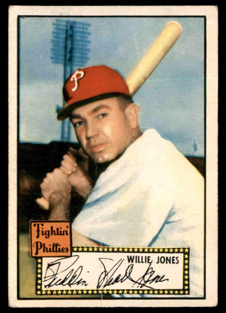 1952 Topps Baseball Willie Jones #47 PSA 6