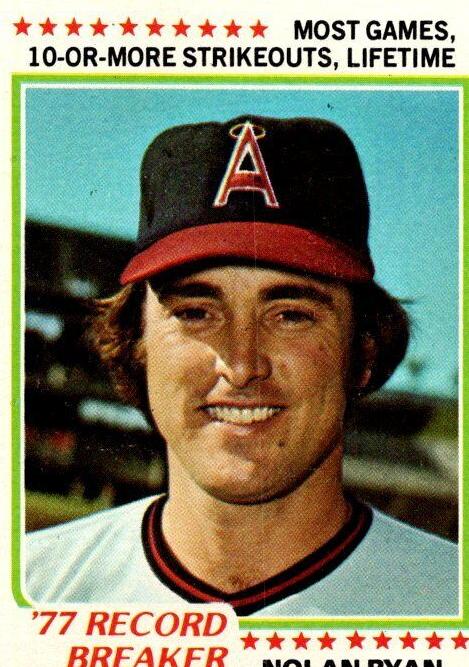 1978 Topps Baseball Nolan Ryan #6 RAW Ungraded