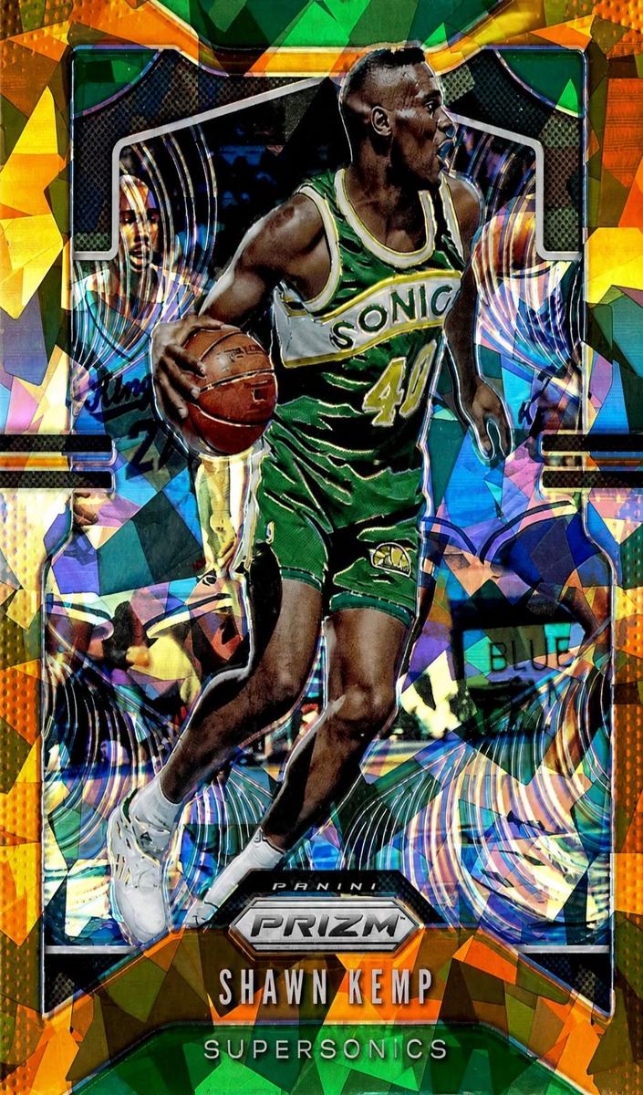 2019 Panini Prizm Basketball Orange Ice Shawn Kemp #14 PSA 9