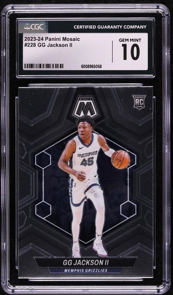 2023 Panini Mosaic Basketball GG Jackson II #228 CGC 10