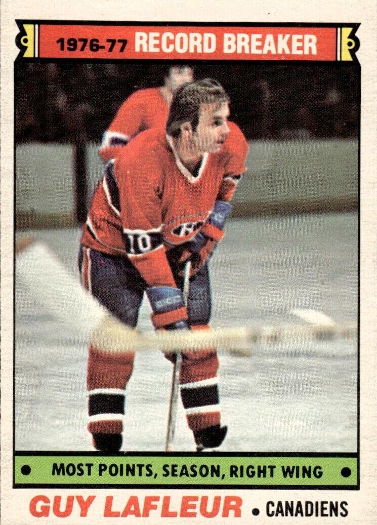 1977 O-Pee-Chee Hockey Guy Lafleur #214